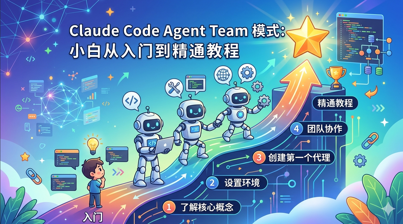 Claude Code Agent Team 模式：小白从入门到精通教程